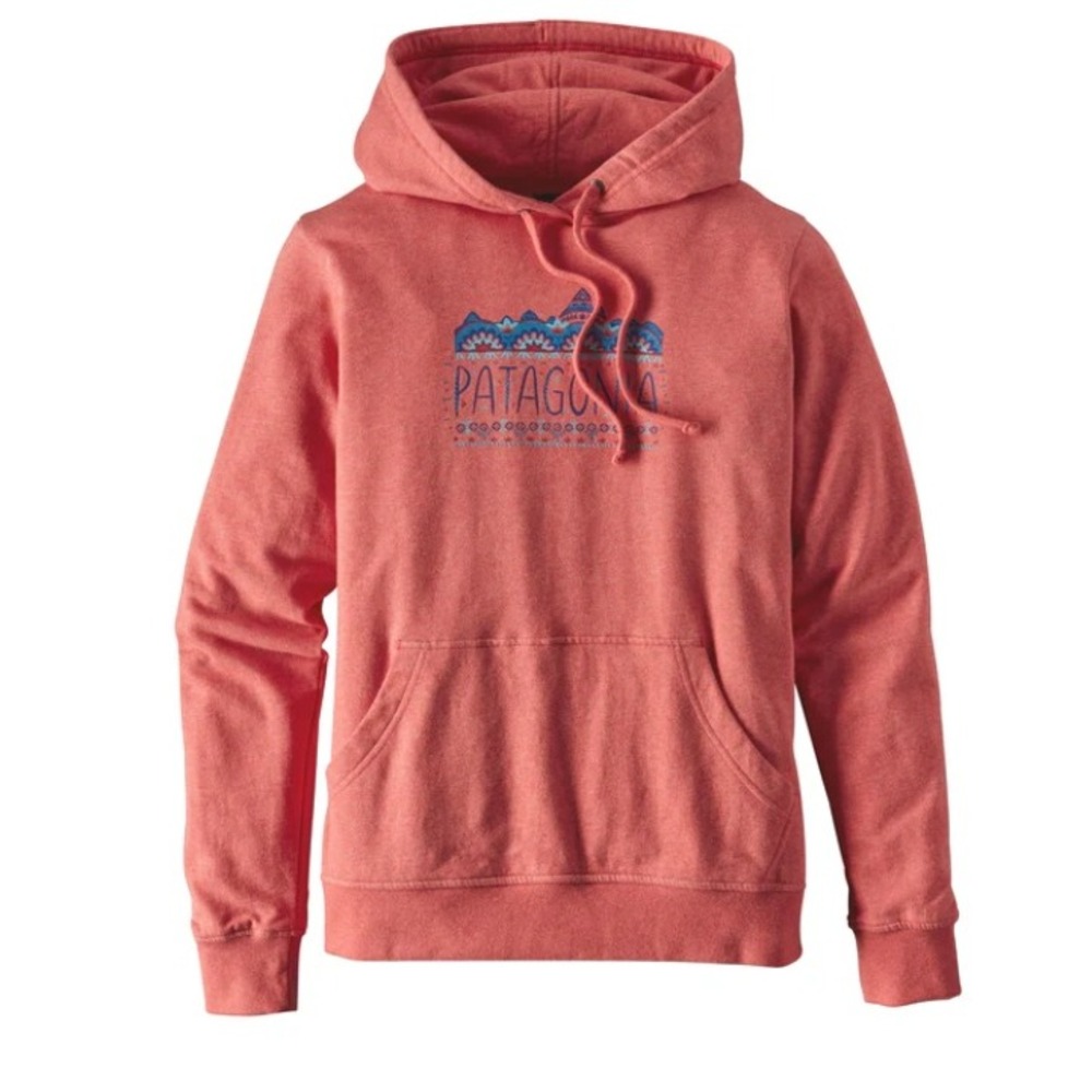Patagonia Femme Fitz Roy Lightweight Hoody Organic Cotton Coral Size XS 39500